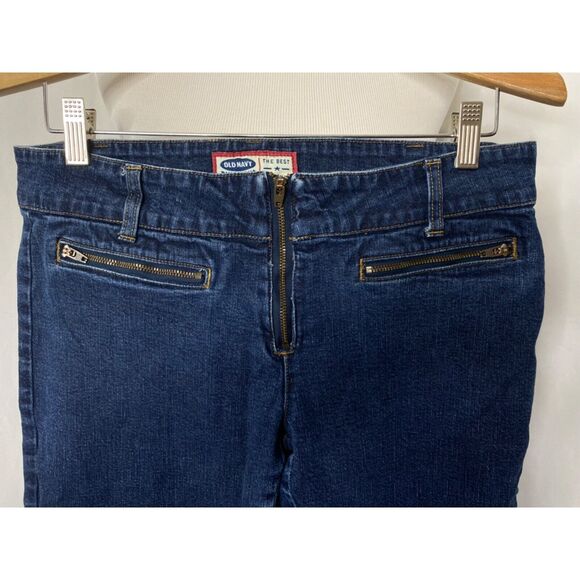Old Navy Women's Jean’s Blue Denim Vintage Zip Pocket Bootcut Size 10 X 27 - Picture 3 of 11
